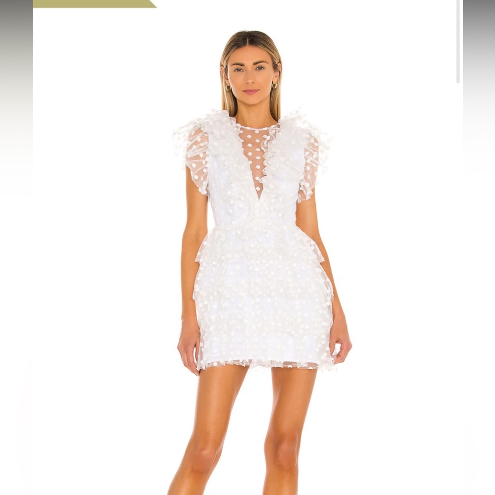 NWT MAJORELLE Janey Mini Dress in White size S